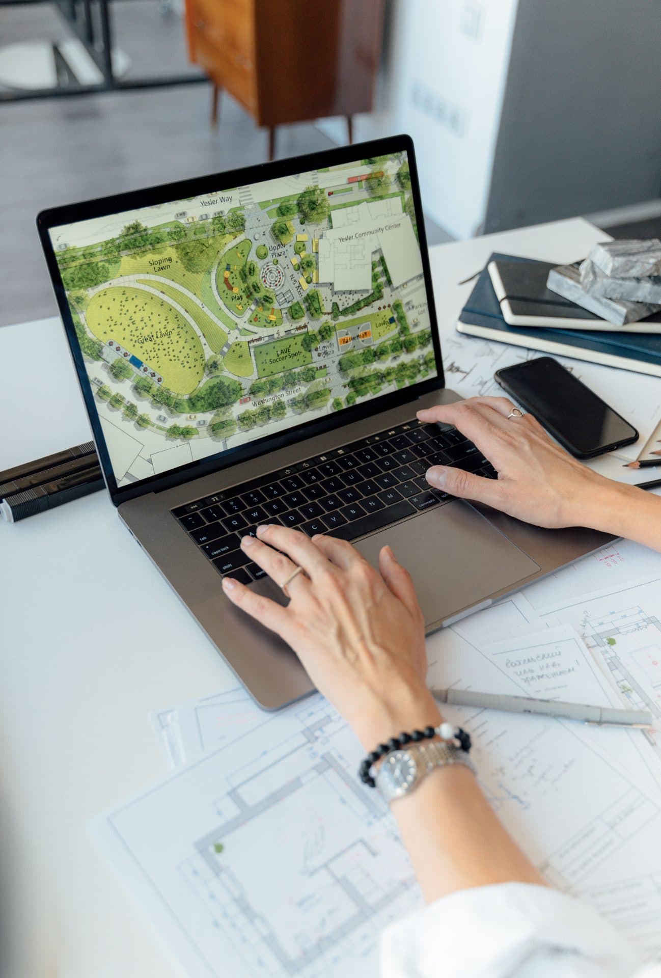 Planung am Notebook